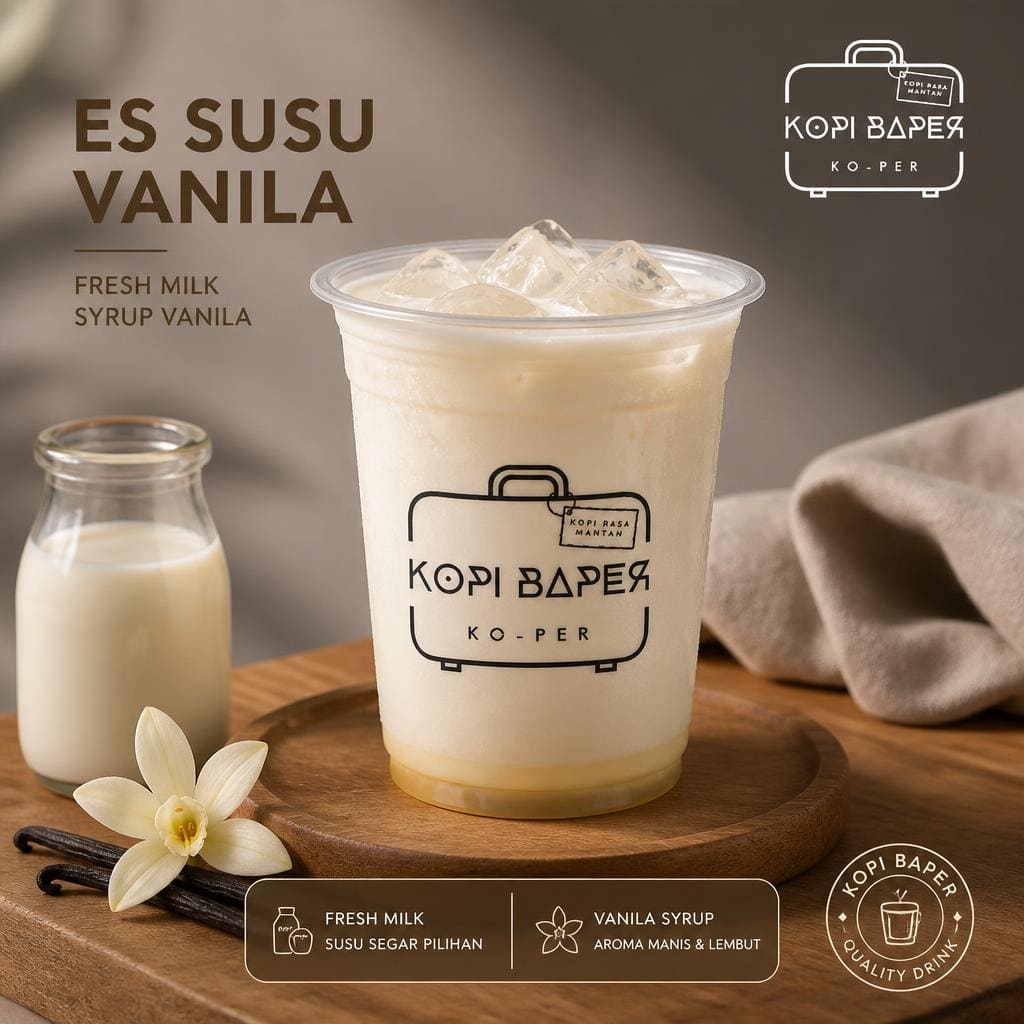 Es Susu Vanila Kopi Baper